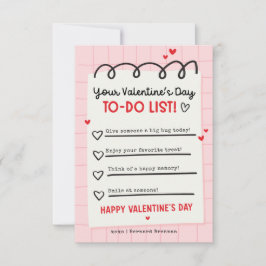 Invitación Sala de clases de San Valentín para niños de San V