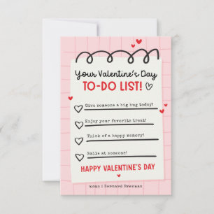Invitación Sala de clases de San Valentín para niños de San V
