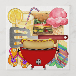 Invitación Salida de cocción de barbacoa