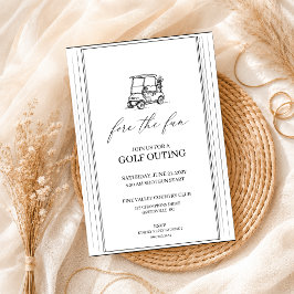 Invitación Salida de Golf Golf Corporativo Minimalista Elegan