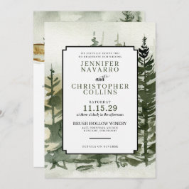 Invitación Salidas de color de agua con Boda de detalles