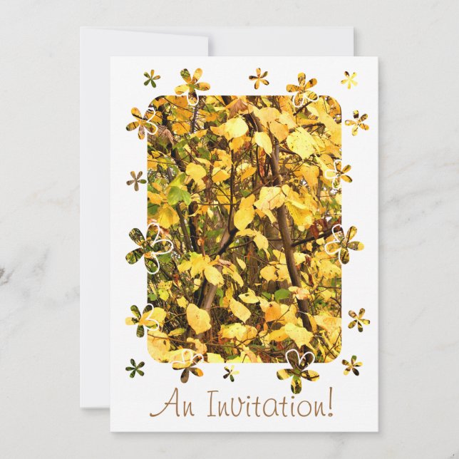 INVITACIÓN SALIDAS DE OTOÑO AMARILLO (Anverso)
