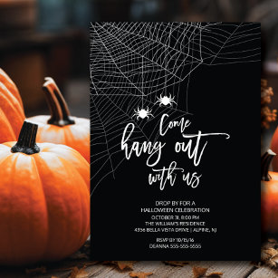Invitación Salir con nosotros en la fiesta Spider Halloween