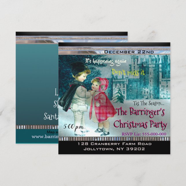 Invitación Salir del Fiesta de Navidades de vacaciones