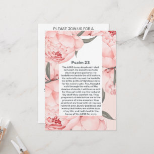 Invitación Salmo 23 Celebración del funeral de la vida de los