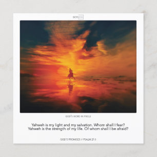 Invitación Salmo 27:1 GOD'S DE SCRIPIX PROMISES
