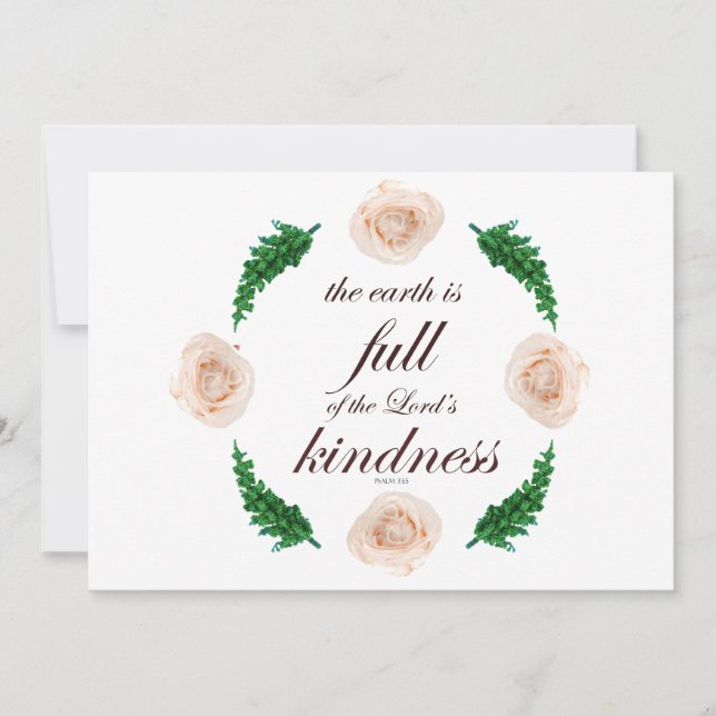 Invitación salmo 33 amabilidad total (Anverso)