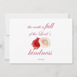 Invitación Salmo 33 - "La Tierra está Llena de la Bondad del 