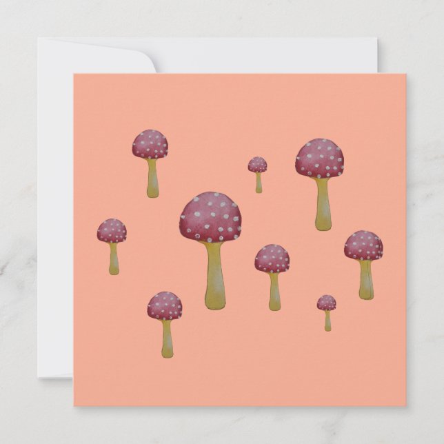 Invitación Salmos rojos y blancos (Anverso)