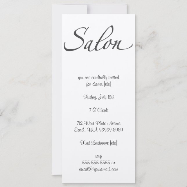 Invitación Salón (Anverso)