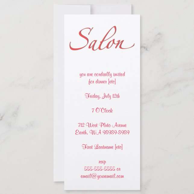 Invitación Salón (Anverso)
