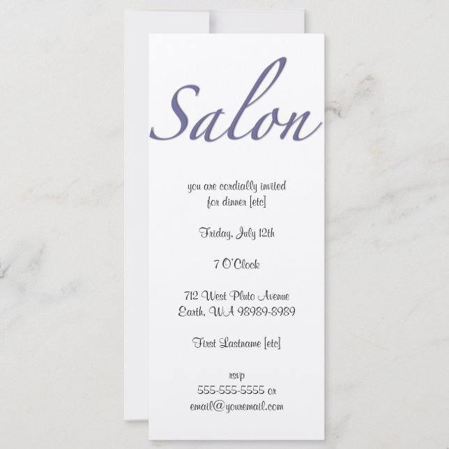 Invitación Salón (Anverso)
