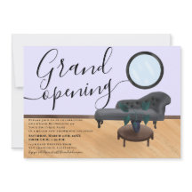 salón de belleza de ilustracion púrpura gran apert