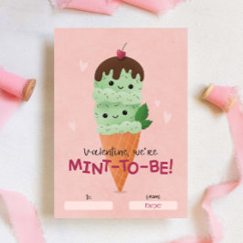 Invitación Salón De Enseñanza Mint Ice Cream Valentine