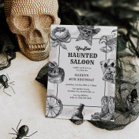Salón Embrujado del Oeste Cumpleaños de Halloween