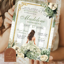 Salón Real Verde Sage Quinceañera