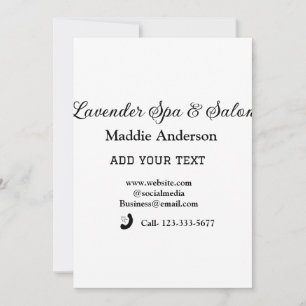 Invitación salón spa de viajes playa de información turística