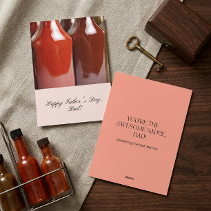 Invitación Salsa Impresionante Salsa Picante Día del Padre Di
