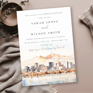 Invitación Salt Lake City Utah Paisaje Boda Aniversario