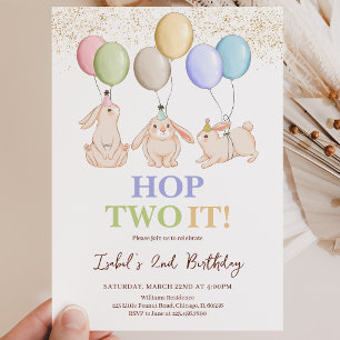 Invitación Salta a la vista cumpleaños de Pascua 2