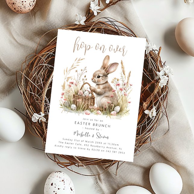 Invitación ¡Salta aquí | Brunch de Pascua (Subido por el creador)