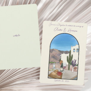 Invitación Salta Argentina acuarela Boda Salven la fecha