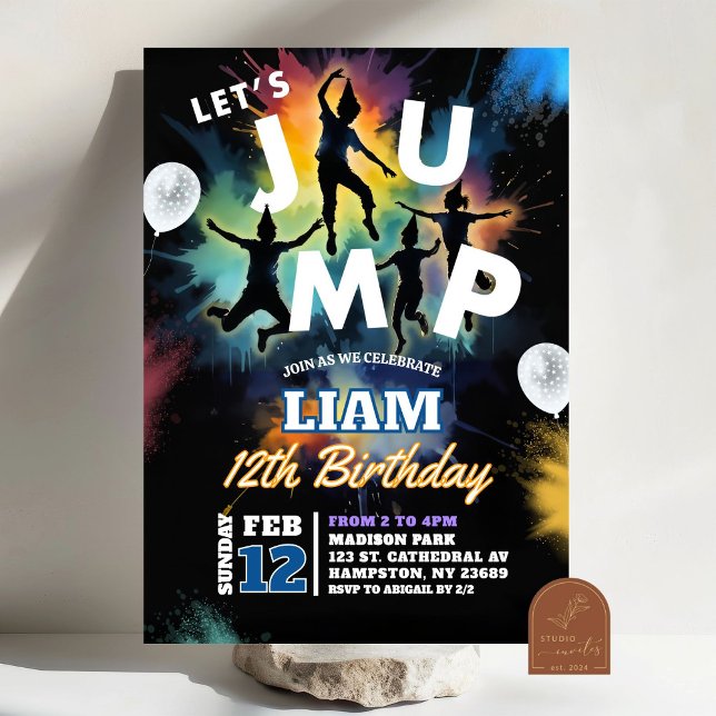 Invitación Salta Trampoline Park Bruh En La Fiesta De Cumplea (Subido por el creador)