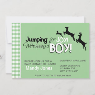 Invitación Saltando para la alegría de los chicos verdes de l