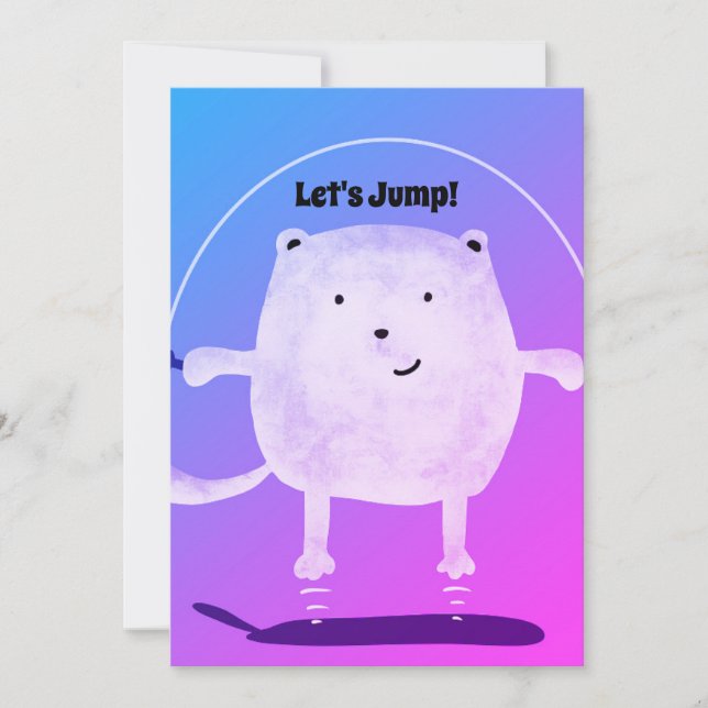 Invitación ¡Saltemos! (Anverso)