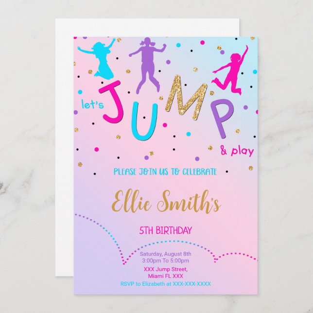 Invitación Saltemos (Anverso / Reverso)