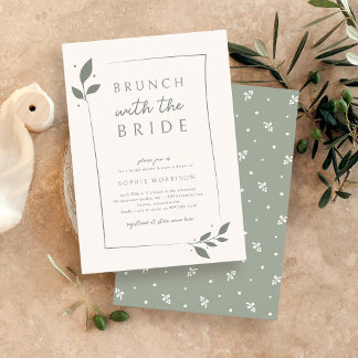Invitación Salto Botánico Con Ducha Bridal De Novia