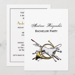 Invitación Salto de caballo ecuestre elegante a través del co