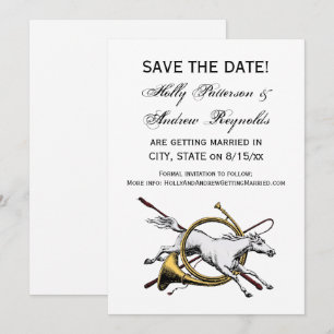 Invitación Salto de caballo ecuestre elegante a través del co