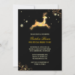 Invitación Salto de Caribou Winter Bridal Shower