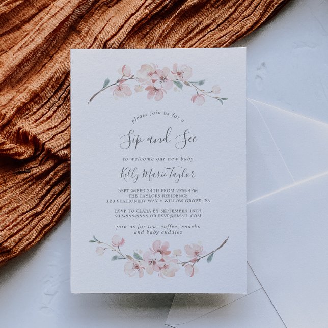 Invitación Salto de cerezo de primavera y ver (Subido por el creador)