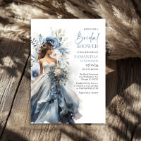 Salto floral azul turbio eucalipto boda vestido