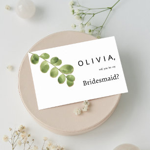 Invitación Saltos de eucalipto de oro verde simple