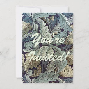 Invitación Saltos de fondo de William Morris Acanthus