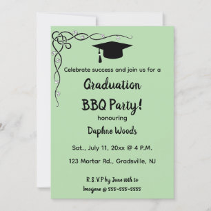 Invitación Saltos de vides editables y barbacoa con tapón de 