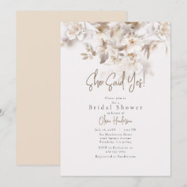 Invitación Saltos Suaves De Caída Dijo Que Sí Ducha Bridal