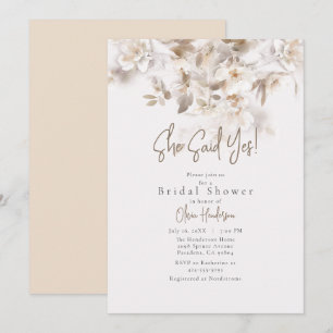 Invitación Saltos Suaves De Caída Dijo Que Sí Ducha Bridal