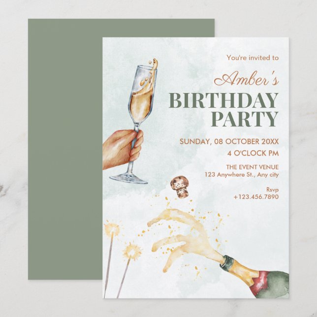 Invitación Salud (Anverso / Reverso)