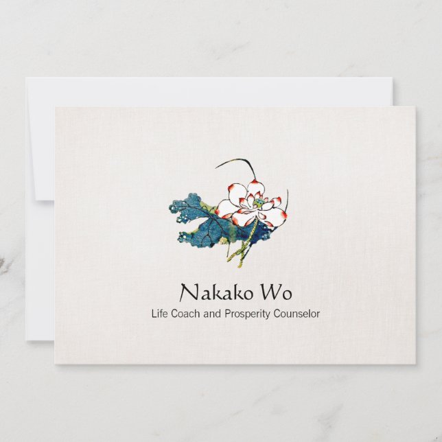 Invitación Salud, bienestar y curación de las flores blancas  (Anverso)