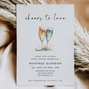Invitación Salud para amar la ducha de novias