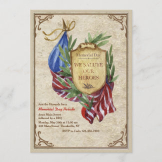 Invitación Saludo A Nuestros Héroes Invitados