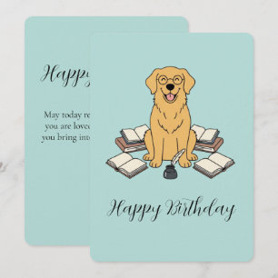 Invitación Saludo de Cumpleaños para Opal, Amante de Libros y