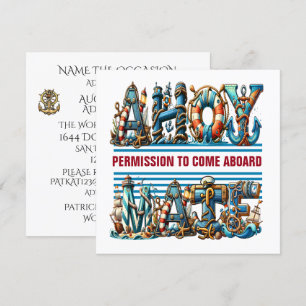 INVITACIÓN SALUDO DE MARINERO PERMISO PARA ABORDAR