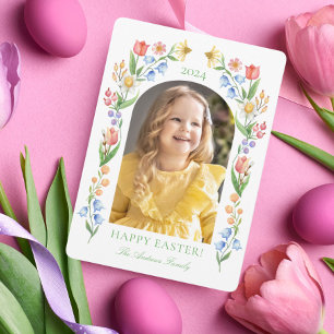 Invitación Saludo de Pascua de Flora de Primavera Imprescindi