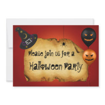 Saludo del viejo pergamino de Halloween