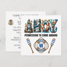 INVITACIÓN SALUDO PERMISO PARA ABORDAR